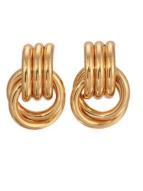 New! Gold Baby Knot Earrings (3003) NWOT